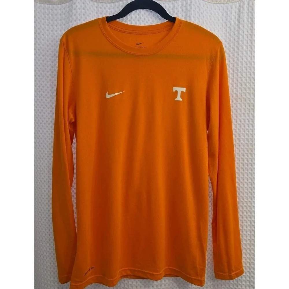 Set Of 2 Nike Dri-FIT Tennessee Volunteers T Shirts Long Sleeve Small Team Issue